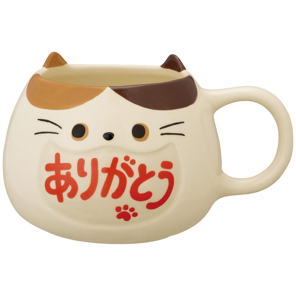 Amazon.co.jp: デコレコーポレーション ありがとうマグ ねこ